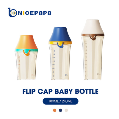 Hals-Baby-Flasche Flip Cap Infant Feeder Bottle-Antikolik-PPSU BPA freie breite