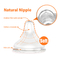 8-Unze-Glasmilch-Formel-mischender Baby-Flaschen-gerader mittlerer Fluss BPA frei