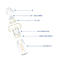 Antikolik 240ML 8 Unze-Milchflasche-neugeborene Formel-Glasflaschen