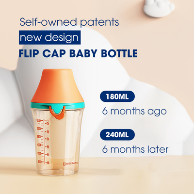 Dreieck-Flip Cap Baby Bottle Fast-Fluss-Nippel-Antikolik LFGB 150ml PPSU