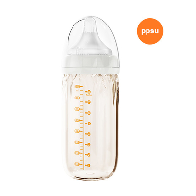 Neugeborene Glas-PPSU-Baby-Saugflasche 240mL freier Grad PVCs Nahrungsmittel