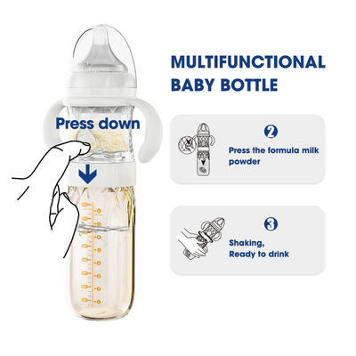 Antikolik-Formel-Selbstmischende Baby-Flaschen-Nacht, die BPA freies 240ml einzieht