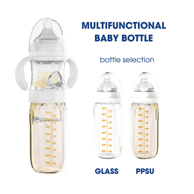 Hals-Milch-Speicher-Flaschen der gerader Selbstmischende Baby-Flaschen-Formel-240ml breite