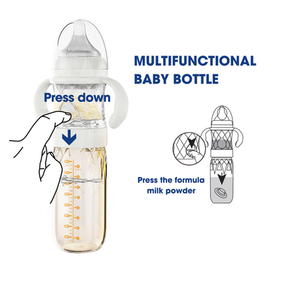 Nachtzeit-Selbstmischende Baby-Flaschen, die PPSU-Glas 240ml PVC frei einziehen