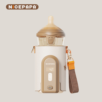 Geschmacksgemäße Schnellladung Baby Milch Warmer Braun Babyzubehör für einfache Fütterung