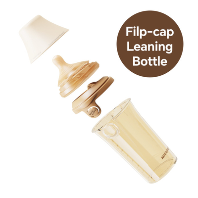 Warm verkaufte Anti-Fall 180ML Flip-Cap Babymilch Flasche Babys Produkte mit langsamem Fluss Silikon Brustwarze