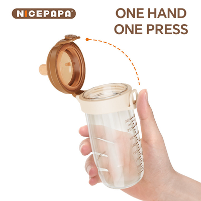 Off-Center-Flaschen ohne Gewinde für die einfache Reinigung Glas Flip-Cap Babyflaschen Neugeborenes Produkt