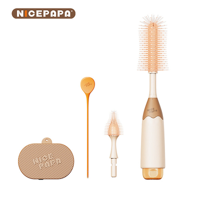 2-in-1-Reiniger-Aufbewahrung Drei-Stücke-Silicon-Flasche-Bürste Brust Brust andere Baby-Versorgung Set von Baby-Zubehör