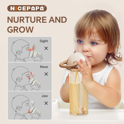 PPSU Sippy Cup Natürliche Pose Baby Geschenk Anti-Erstickung BPA-frei Biss-Wasserbeständig Sippy Kinder Baby Liebe