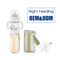 8oz/240ml 3 in 1 Thermostatglasmilch-Stillenflasche mit Formel-Zufuhr-Nachtfütterungsbaby-Flasche